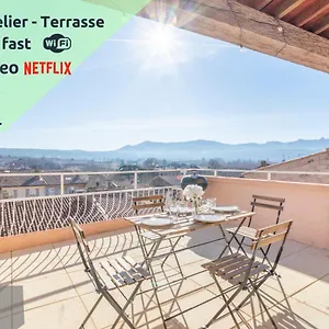 Appartement Mont Ventoux - Terrasse - Vue Degagee - Linge De Qualite - Fibre - Confort, Gardanne
